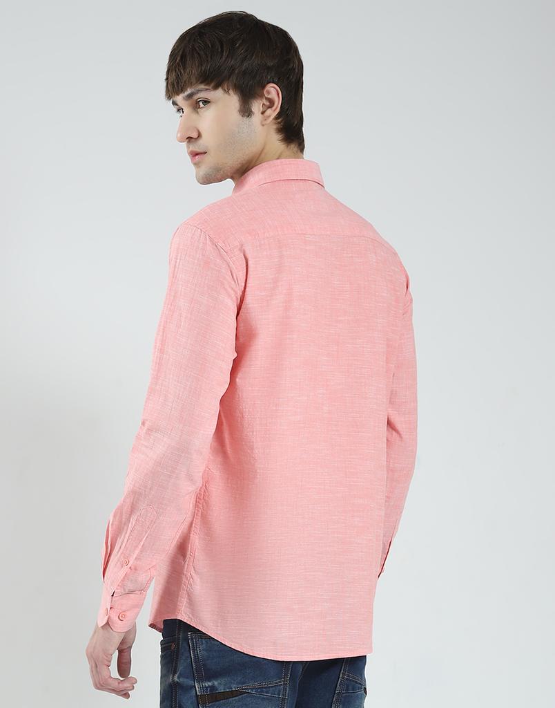 Monte Carlo Men's Regular Fit Full Sleeve Solid Shirt
