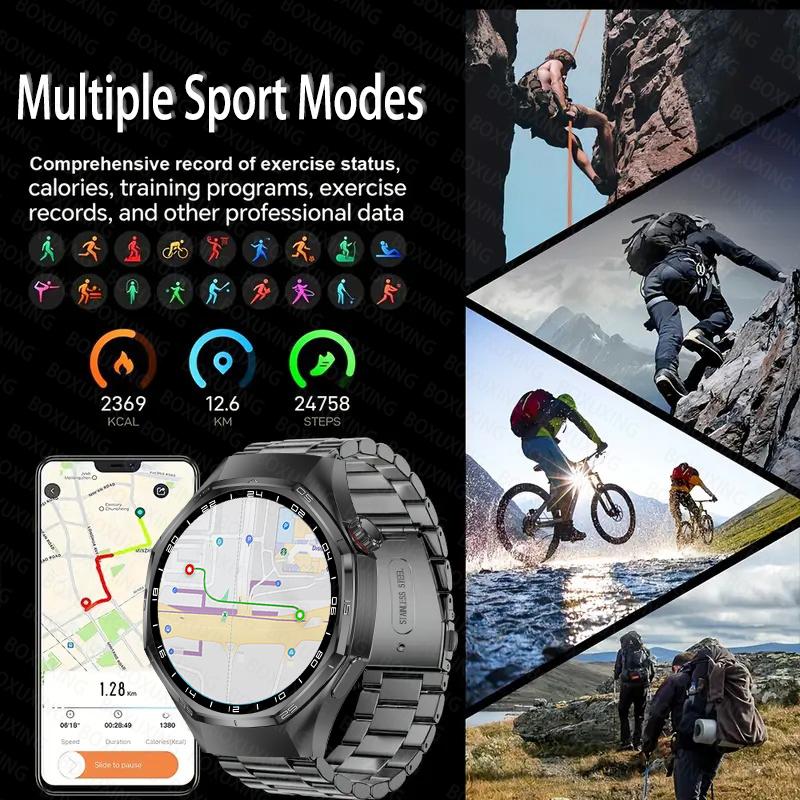 New Upgrade version Watch 6 Max GPS Workout Tracking Heart Rate Blood oxygen AMOLED Bluetooth Call Sport Waterproof Smart Watch