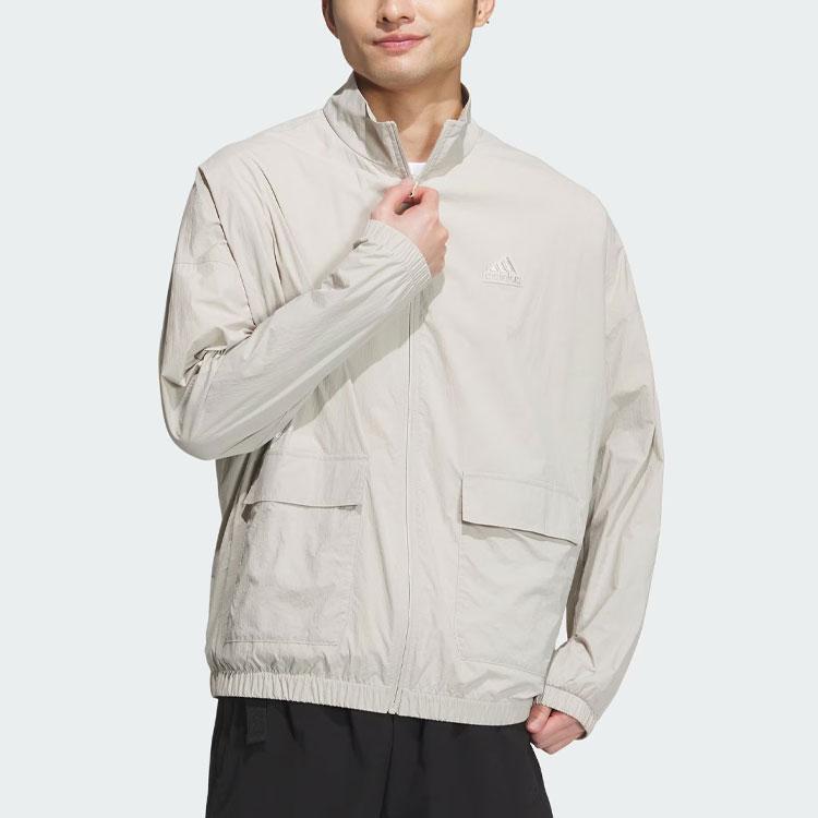 Adidas Relaxed Logo Jacket Men Jacket Gray IT3955