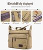 Men's Multi-Layer Canvas Crossbody Bag - Large Capacity, Casual & Versatile