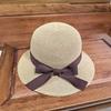 Hat schoolgirl tide bucket hat breathable straw pot hat foldable sun hat sunscreen top hat bow