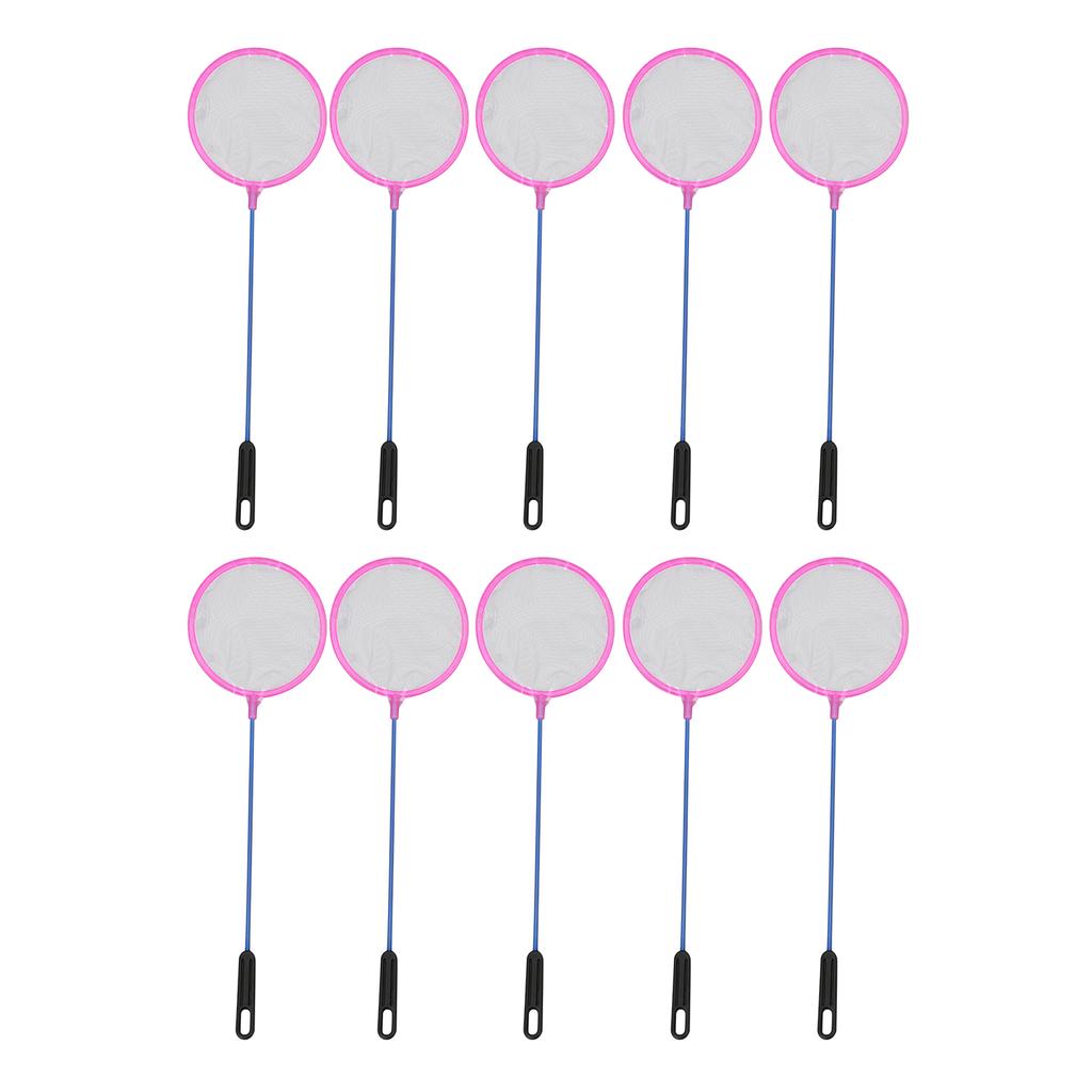 10pcs Small Fishing Net Plastic Round Coarse Hole Lightweight Net Bag for Aquarium Goldfish Shrimp