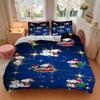 3Pcs Snoopy Christmas Celebration Bedding Sets For All Sizes New 3D Printed Bed Cover Comforter Duvet Cover Pillowcase Bedroom Decoration