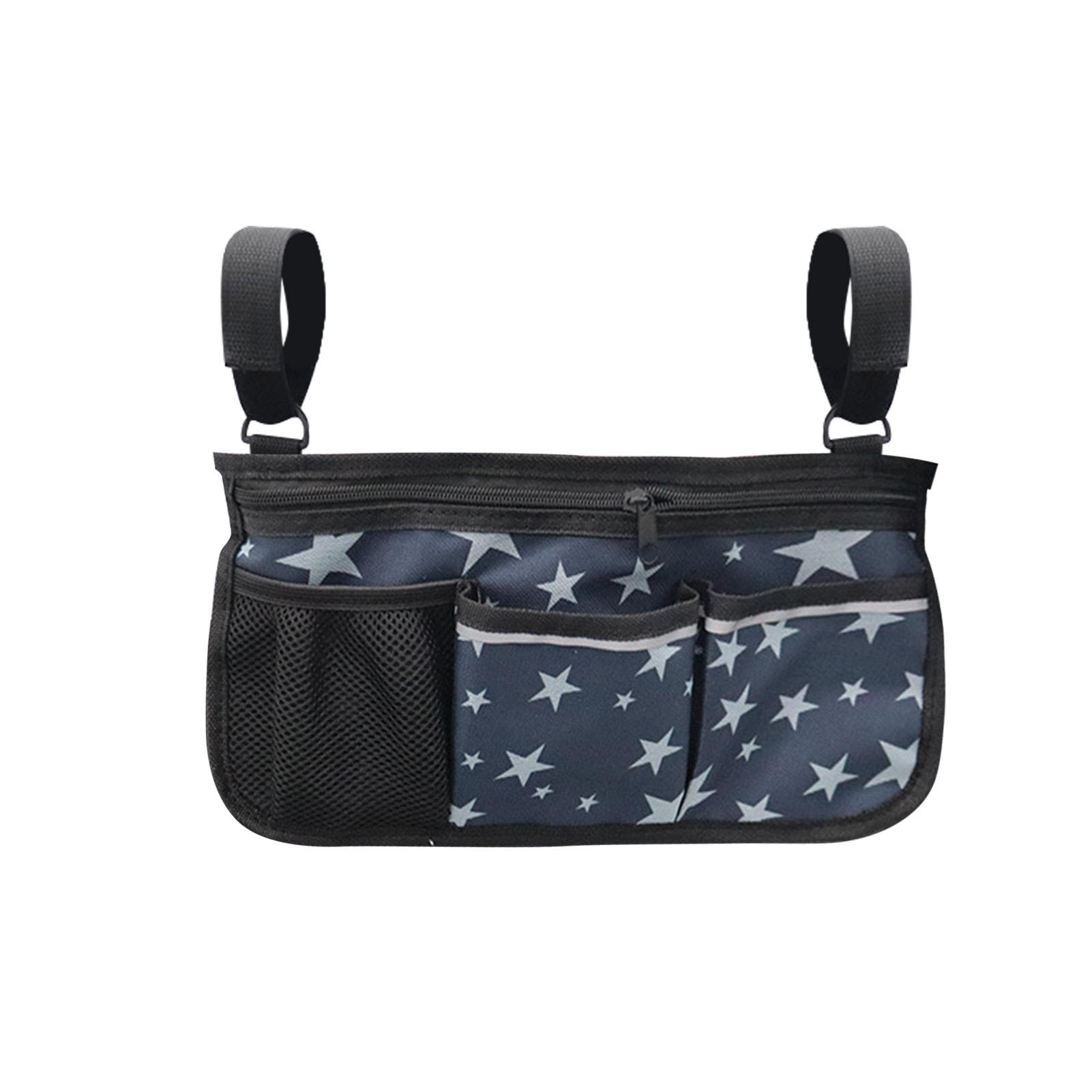 

Портативная сумка для хранения с боковым карманом для инвалидной коляски, подходящая для мобильного оборудования, аксессуары для электрических инвалидных колясок, скутеров