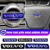 3D Automobilio Grotelių Ženkliukas Lipdukas Priekinės Grotelės Mėlynas Juodas Raidžių Emblema Lipdukai Apdaila XC60 XC90 S60 S80 V60 C70 S40 C30