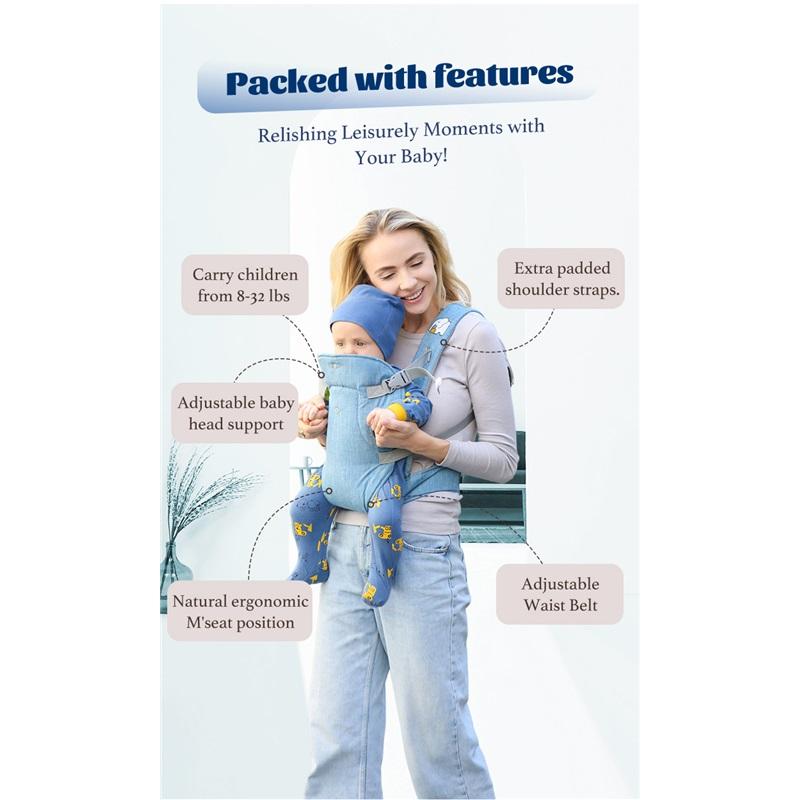 Four Seasons Newborn Kangaroo Carrier Advanced 4-in-1 Baby Waist Stool Carrier Baby Belt Baby Products