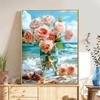 5d DIY Diamond Painting Cross Stitch Rose Vase Diamond Embroidery Mosaic Starfish Shell Full Round Drill Home Decor