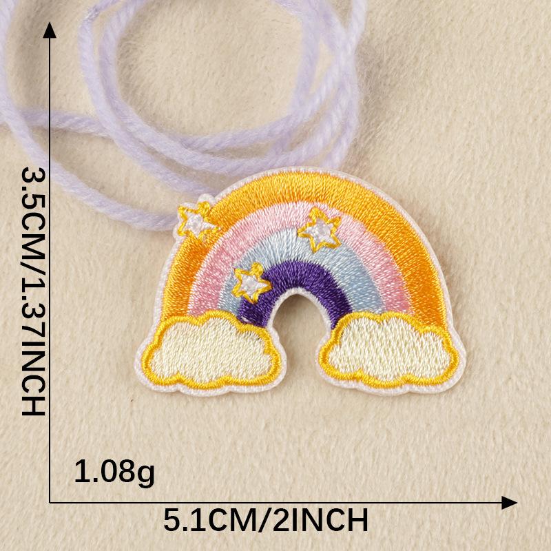 Regnbue Broderi Klistremerke Merke - Kles Tilbehør Patch