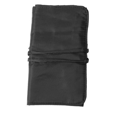 Estojo para Pincéis de Maquiagem com 26 Furos Impermeável Grande Capacidade Bolsa de Armazenamento para Ferramentas de Cosméticos Organizador Multifuncional Preto para Pincéis de Maquiagem