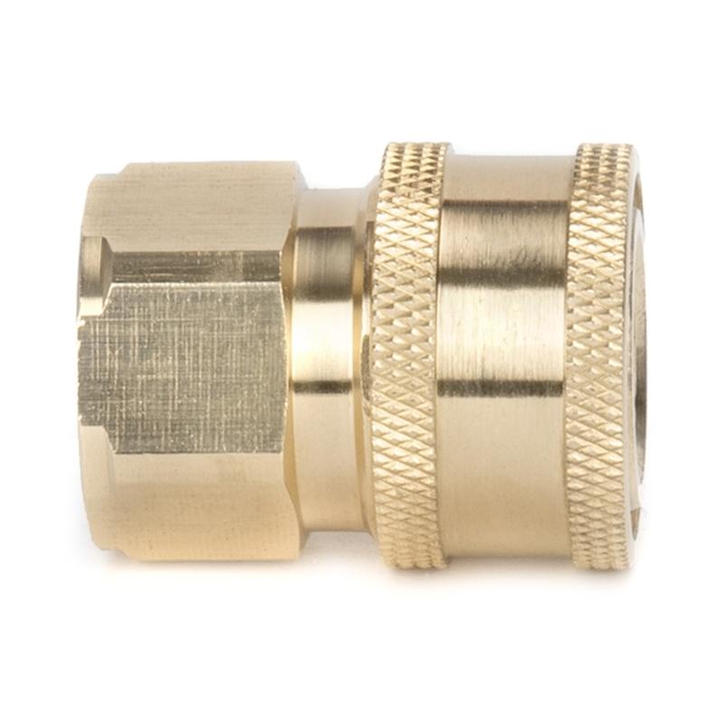 Garden Hose Quick Connect Solid Brass-Quick Connect Hose Fittings 3/4 Inch Thread Water Hose Connectors Quick Release 2x