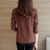 Loose Sweater Knit Ladies Split Winter Round Neck Pullover Sweater Women Korean Knitwear Jumper Tops
