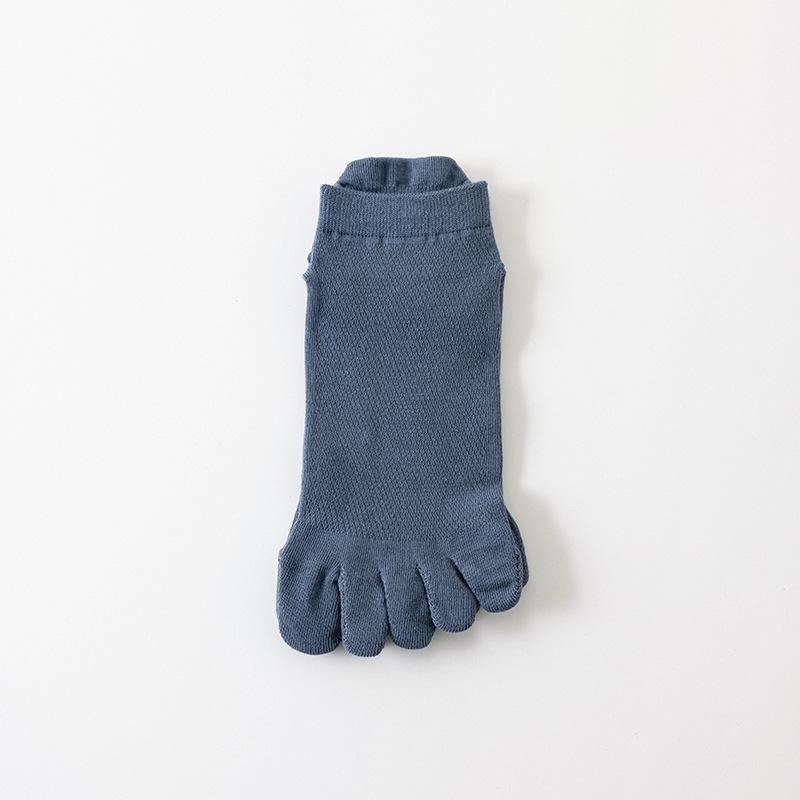 Men's Summer Thin Pure Cotton Boneless Short Socks, Sweat-absorbing Mesh Breathable, Antibacterial and Deodorizing Toe Separation Socks