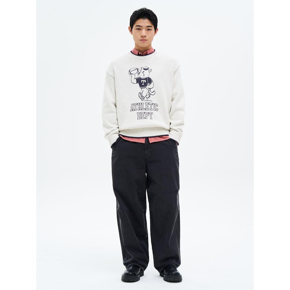 8SECONDS Parachute Garment-Dyed Cotton Pants Ash