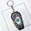 Portable Metal Coffin Shaped Ashtray Keychain Feature Storage Box Stainless Steel Compact Design For Outdoor Travel