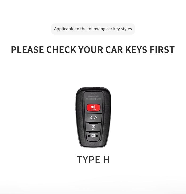 Key Case for Toyota Corolla, Camry, RAV4, Highlander, CHR, Levin, Rongfang, and Asia Dragon