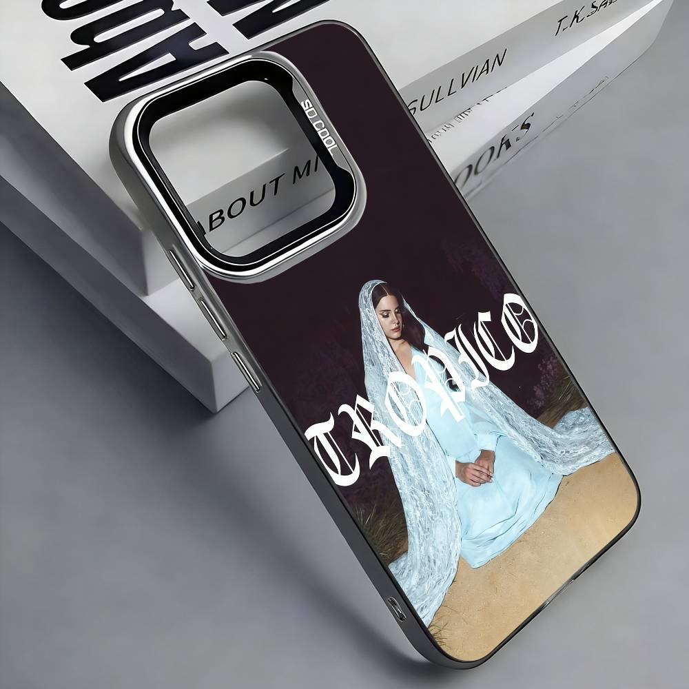 

Colorful Silver Back Phone Case L-Lana Del R-Rey Compatible with iPhone 17 16 15 14 13 12 11 plus pro Max iPhone17promax