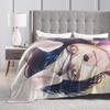 Super Warm Blanket Children Decorative Kawaii Gerard Throw Blanket My Chemical Romance Flannel Bedspread For Couch Bed Bed Cover