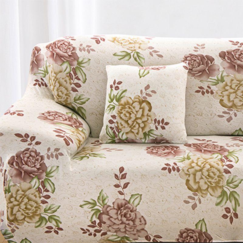 High-quality Flower Printed Slipcover Sofa Cover With Excellent Fit And Stretch For Various Couch Sizes