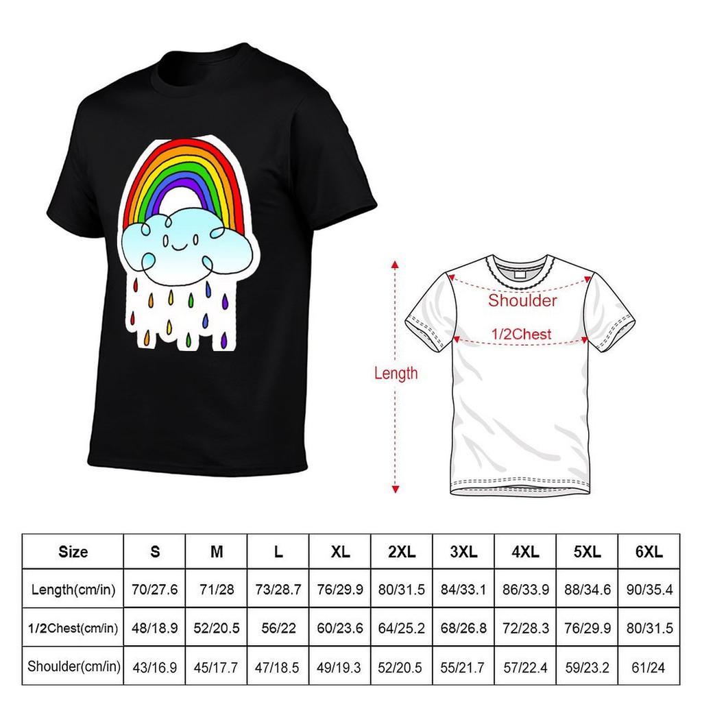 Rainbow Tshirt Plus Size Everyday Tee Shirt