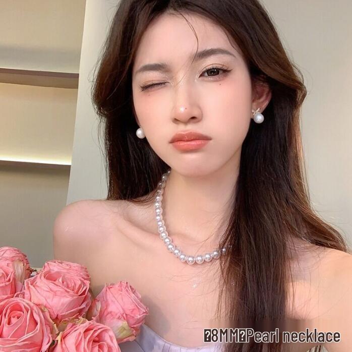 Double-Layer Clavicle Chain Choker with Pearl - Elegant Niche Design for Women