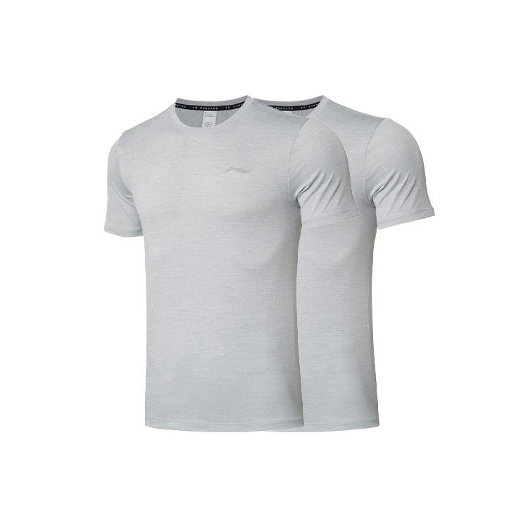 Li Ning Running Collection T Shirts Men's Crew Neck Moderate Straight Fit ATSR257-1