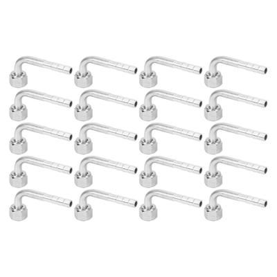 20PCS Car Air Conditioner Connector Angled 90 Degrees  38in For Trucks Engineering Vehicles Air