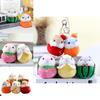 Adorable Mini Plush Hamster Keychain Soft Stuffed Animal Bag Charm Toy Cute