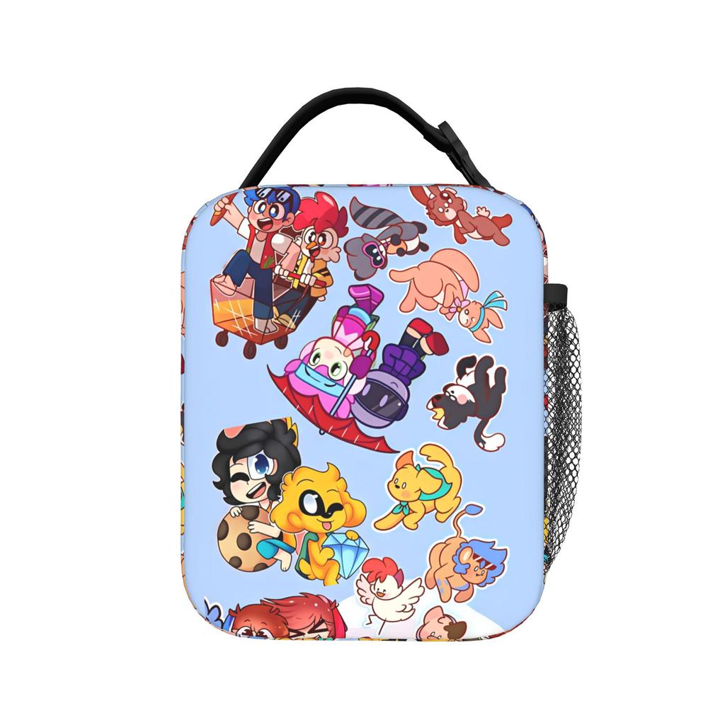 Mikecracked Spanish Youtuber Lunch Bag For Child Office Print Lunch Box Aesthetic Oxford Thermal Tote Handbags