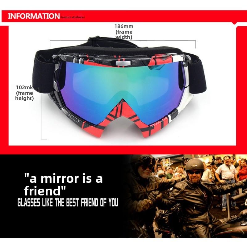 Anti-twist Off-road Goggles, Dust-proof Motorcycle Glasses, Men's and Women's UV-proof Windshields, Outdoor Sports Goggles