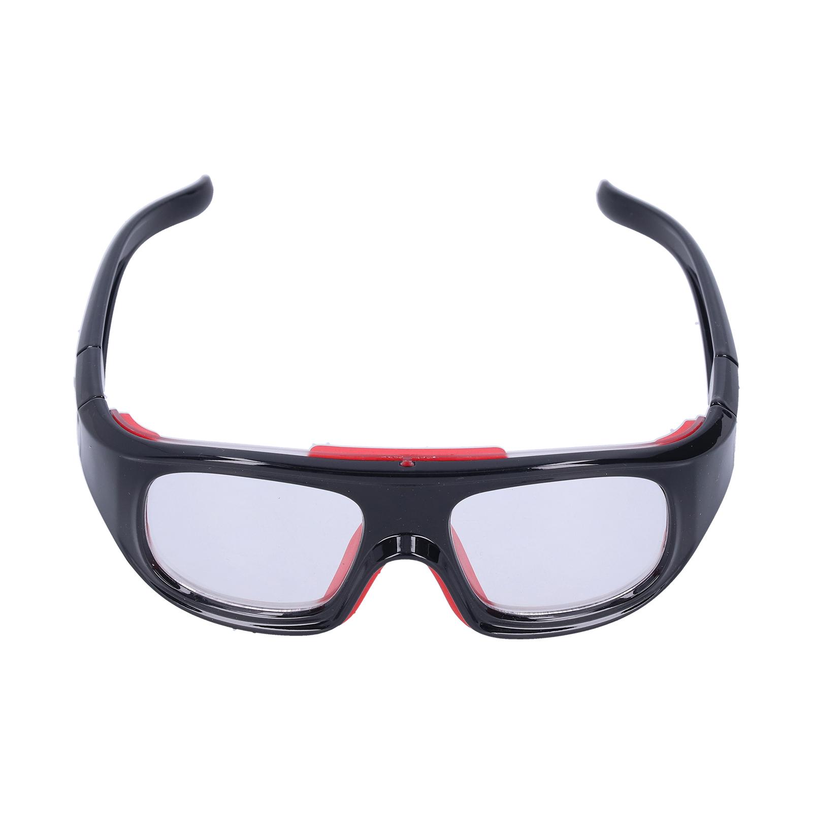 Basketball Football ExplosionProof Safety Glasses Sports Eye Protective Glasses(Black Red )