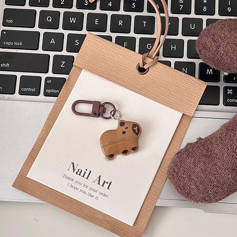 

Брелок с изображением капибары из мультфильма, симпатичный брелок с капибарами, держатель для ключей, аксессуары, милая подвеска на сумку для парных подарков света кофе