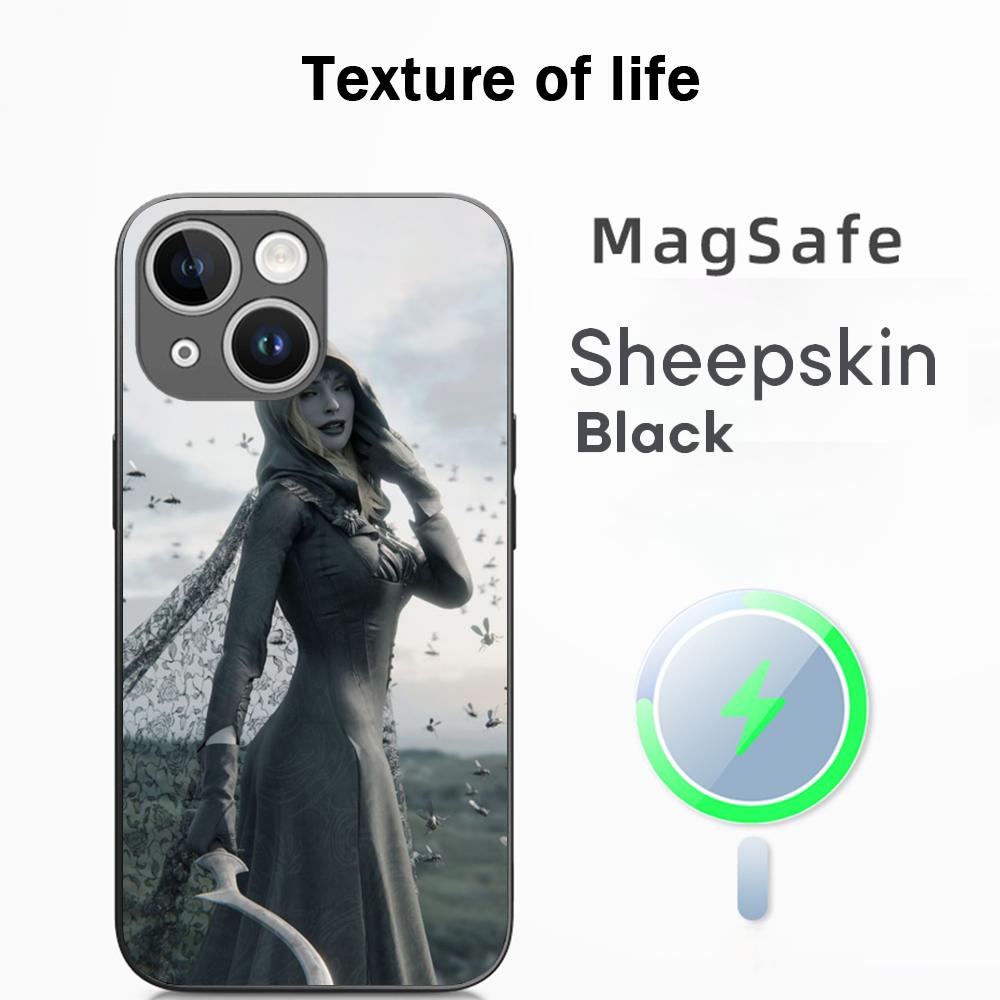 Pop ins thriller evil daughter poster Phone Case For iPhone 17 16 15 14 13 12 Plus Pro Max High-end Luxury Magsafe Sheepskin