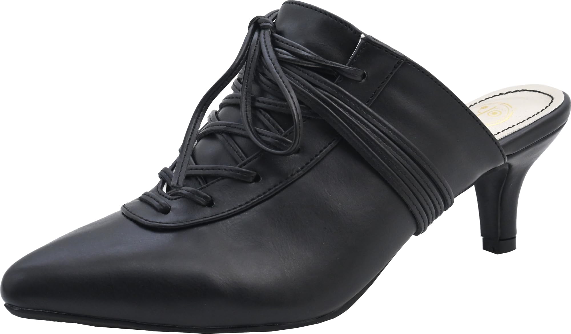 

[Yosuke] Lace-up Pointed Toe Mules
