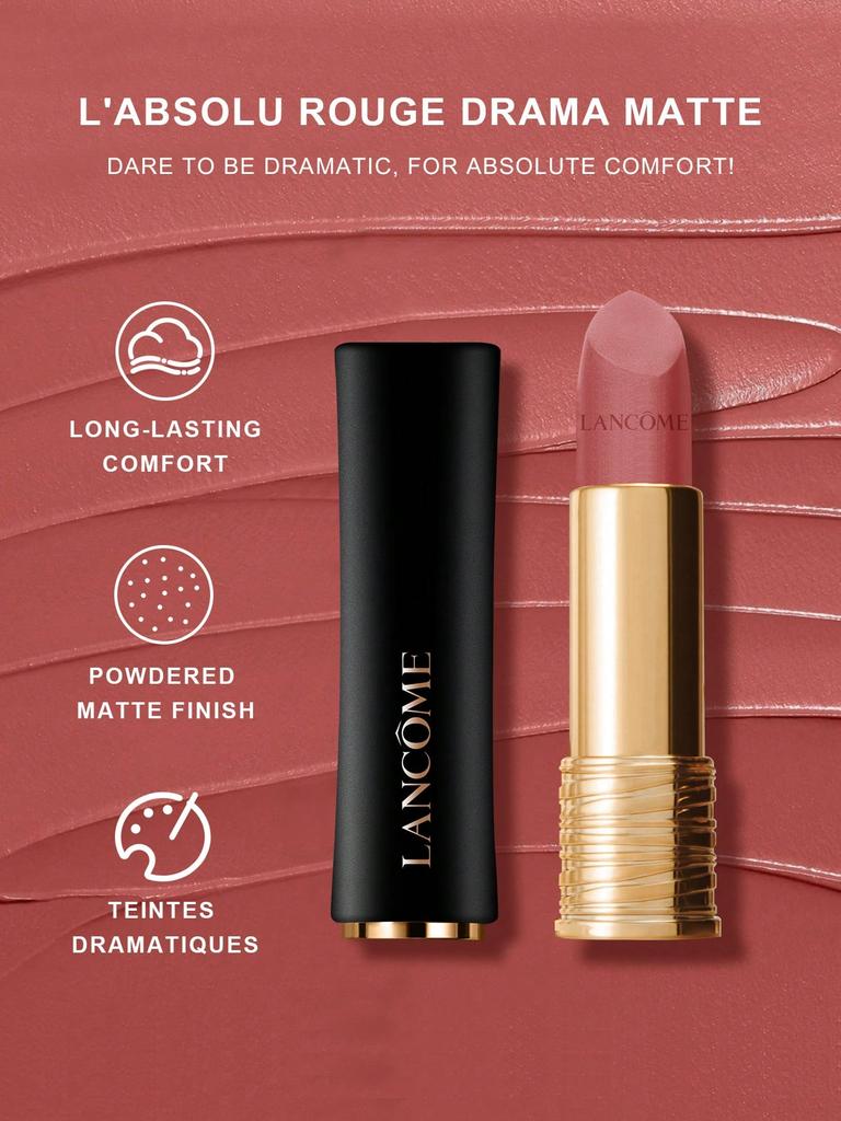 LANCÔME L'Absolu Rouge Drama Matte Lippenstift - Volles Pigment & Komfort