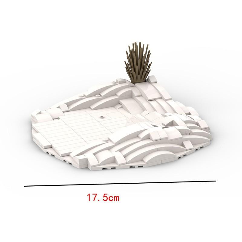 Нетоксичный Moc Красная Лиса Подставка для Дисплея Основание Животное DIY Сборка Строительный Блок Модель Подарок