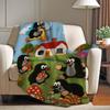 Cartoon Cute The Little Mole Blanket For Sofa Office Bed Plane Travel Sleep Read Relax Camping Soft And Warm