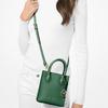 Michael Kors MK Mercer Solid Commuter French Logo Pendant Pebble Leather Accordion Bag Women Handbags Green 35S1GM9T0L-JEWEL-GREEN