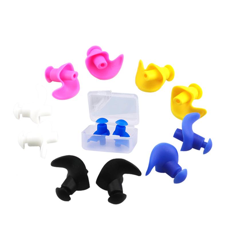 Waterproof & Soundproof Silicone Spiraled Earplugs for Swimming & Noise Reduction