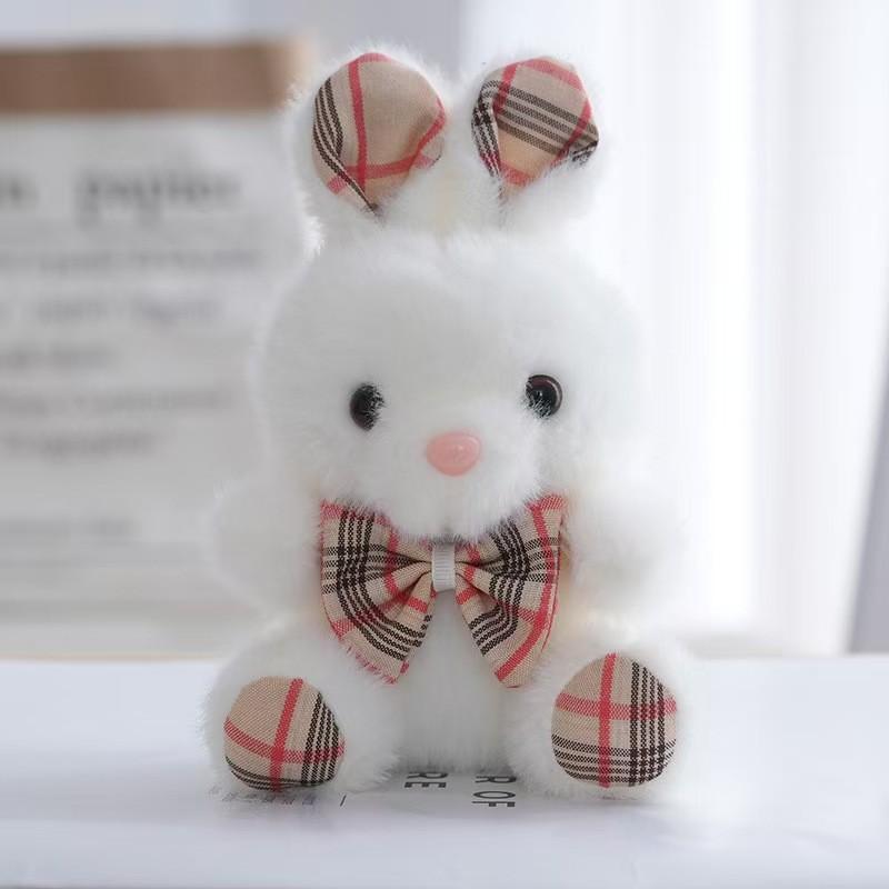 Plush Bunny Bear Keychain With Cotton Filling For Kids And Adults