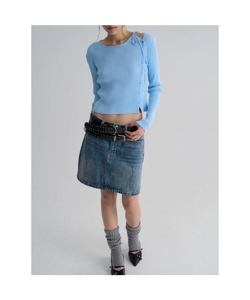 8SECONDS Multistripe Pullover Sky Blue