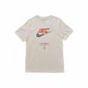 Nike Men's Beige Short-Sleeve T-Shirt with Letter Print and Breathable Crew Neck HF0488-113