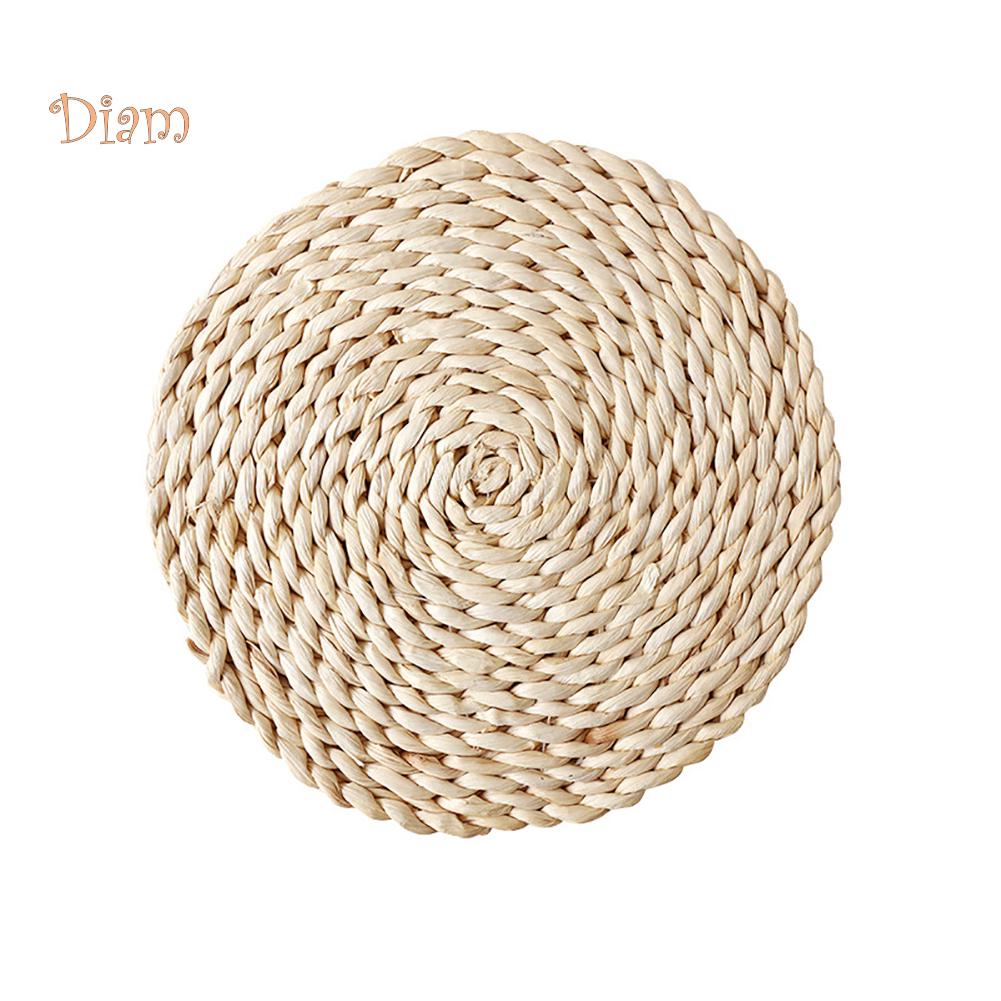 NO.HS Manteles Redondos Ovalados Tejidos para Mesa de Comedor Esterilla Aislante Térmico Decoración de Cocina Esterilla Resistente al Calor