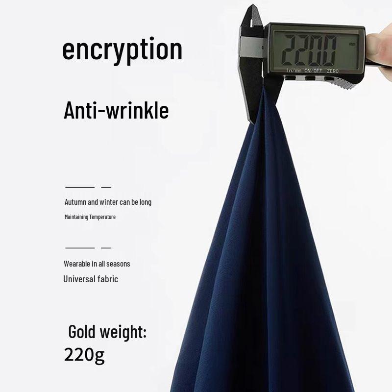 Fleece-Lined Stretch Scrub Suit: Long Sleeve, Quick-Drying for Men & Women, Ideal for Medical Staff In Autumn/Winter.