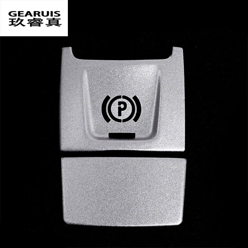 

Для BMW X1 F48 F49 X2 F39 1 2 серии F45 F46 автомобильный электронный переключатель стояночного тормоза, замена кнопки внутреннего наклейки, чехол серебряный