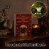 Collectible Dog Ornaments Bulldog Advent Calendar 2026, 24 Days Acrylic Puppy Christmas Countdown Calendar, Decorative Animal Pendant 2D Flat