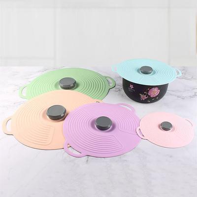 Nordic Silicone Fresh-Keeping Lid Food-Grade Refrigerator Sealed Pot Lid Tableware Anti-Scalding Heat-Resistant Bowl Lid