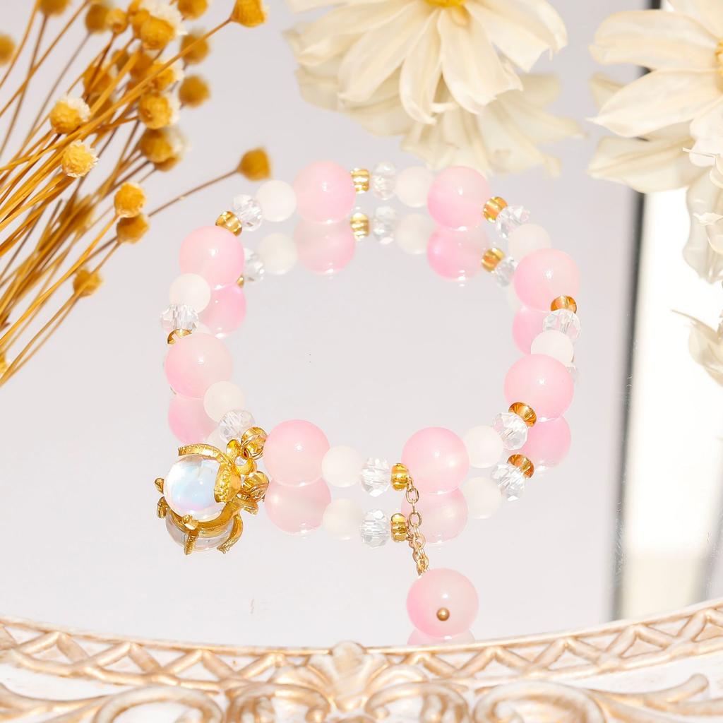 Recommended crystal bracelet, niche high-end glass bracelet, get ice-through student girlfriend gifts