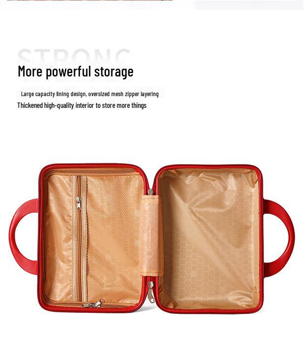 Ensemble de petits bagages de voyage pour femme: Mini 16 pouces, boîte à cosmétiques 14 pouces, sac de rangement 18 pouces
