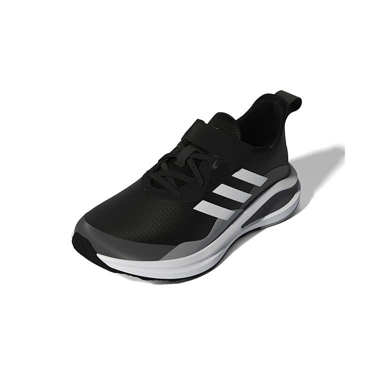 adidas Fortarun EL K Low Top Running Shoes Black White Kids' GZ1824
