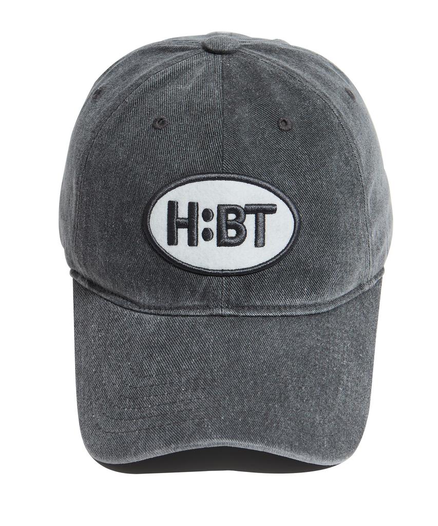 Hebeles Hbt Casual Patch Pigment Washed Ball Cap - Charcoal